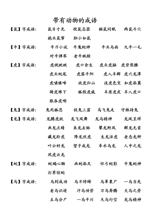 带属相的成语及诗句.doc