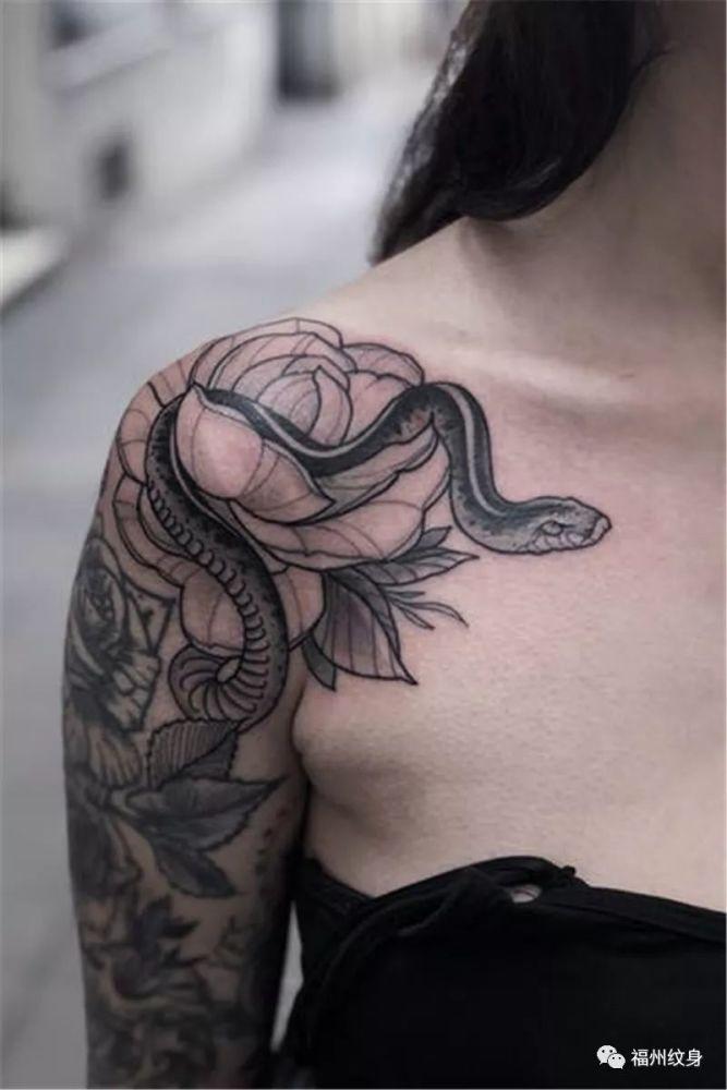 十二生肖蛇纹身图案