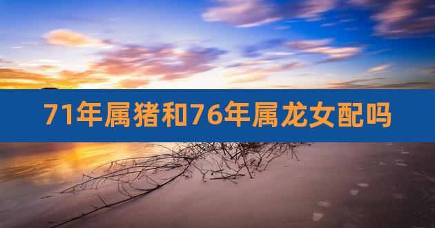 71年属猪和76年属龙女配吗,71属猪2023年有一灾