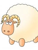 可爱卡通羊图片简单动画山羊卡通图片十二生肖羊