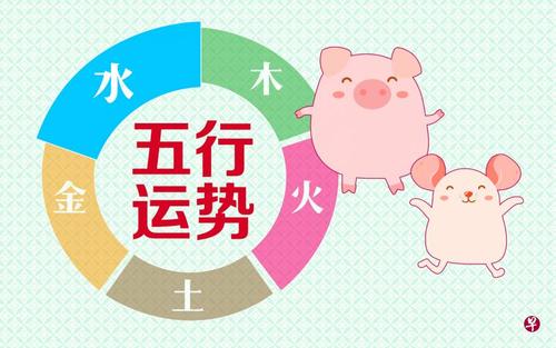 五行属水生肖:猪,鼠